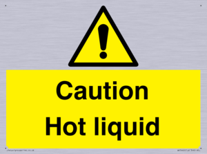 Caution Hot liquid